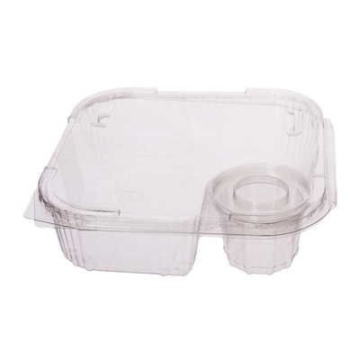 Plastmasas iepakojums ar piekausētu vāku