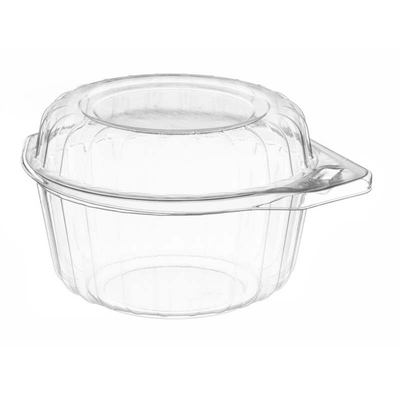 Plastmasas iepakojums ar piekausētu vāku
