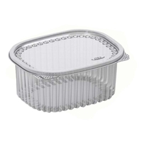 Plastmasas iepakojums ar piekausētu vāku