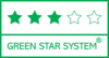 Trīs zvaigznes Green Star System produkta marķējumā norāda, ka šim produktam ir FSC® vai PEFC™ sertifikāts, un tas ir ražots uzņēmumā, kurā ir ieviestas ISO 14001 standarta prasības. Lai uzzinātu vairāk, klikšķiniet uz logo.