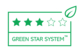 Antalis klasifikatorā “Green Star System Packaging” 3 zvaigznes norāda, ka produkts ir izgatavots no līdz 49% pārstrādāta (PIR+PCR) vai atjaunojama materiāla, kas atbilst REACH regulai, un ir otrreizēji pārstrādājams.